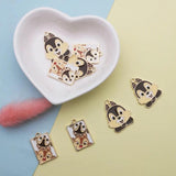 10pcs Metal Squirrels Enamel Charms DIY Jewelry Accessories