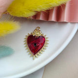 10pcs Devil's Eye Enamel Metal Charms Halloween Pendants for DIY Making