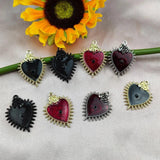 10pcs Devil's Eye Enamel Metal Charms Halloween Pendants for DIY Making