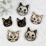 10pcs Cute Cats Acrylic Charms for DIY Jewelry Keychains
