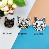10pcs Cute Cats Acrylic Charms for DIY Jewelry Keychains