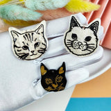 10pcs Cute Cats Acrylic Charms for DIY Jewelry Keychains