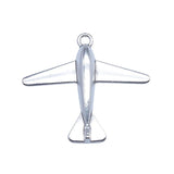 5pcs Antique Silver Airplane Charms Pendant DIY Jewelry Making Findings