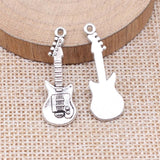 20pcs Antique Silver Bass Charms for Jewelry Making