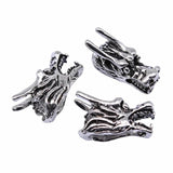 5pcs Antique Silver 3D Dragon Head Charms Pendant For DIY Jewelry Making