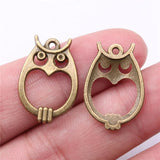 20pcs Owl Charms 23x16mm Antique Silver/Bronze Jewelry Findings