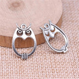 20pcs Owl Charms 23x16mm Antique Silver/Bronze Jewelry Findings