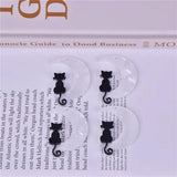 10Pcs Acrylic Moon Cat Charms for DIY Earrings Keychain