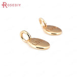 10PCS 6x12MM Oval Love Charms Pendants High DIY Jewelry Accessories