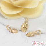 10PCS 6x12MM Oval Love Charms Pendants High DIY Jewelry Accessories