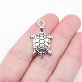20pcs Turtle Charms for Jewelry Making DIY Findings Antique Bronze Alloy Pendant
