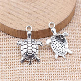 20pcs Turtle Charms for Jewelry Making DIY Findings Antique Bronze Alloy Pendant