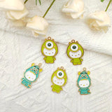 10pcs Alloy Kitten Enamel Charms for DIY Jewelry Making