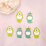 10pcs Alloy Kitten Enamel Charms for DIY Jewelry Making