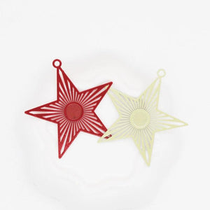 20pcs Stars Shape Spray Paint Charms Copper Jewelry Making Pendant