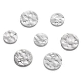 100Pcs Stainless Steel Coin Disc Charm Round Stamping Blank Tags 8mm/10mm