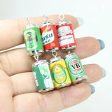 Yamily 8pcs Resin Beer Charm 3D Alcohol Bottle Pendants Jewelry