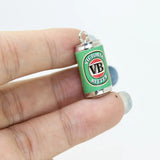Yamily 8pcs Resin Beer Charm 3D Alcohol Bottle Pendants Jewelry