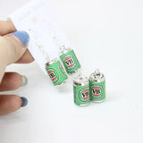 Yamily 8pcs Resin Beer Charm 3D Alcohol Bottle Pendants Jewelry