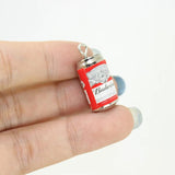 Yamily 8pcs Resin Beer Charm 3D Alcohol Bottle Pendants Jewelry