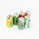 Yamily 8pcs Resin Beer Charm 3D Alcohol Bottle Pendants Jewelry