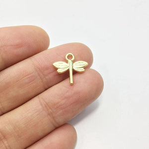 Dragonfly Charms Pendant Jewelry DIY 20pcs 13*12mm 2 Colors