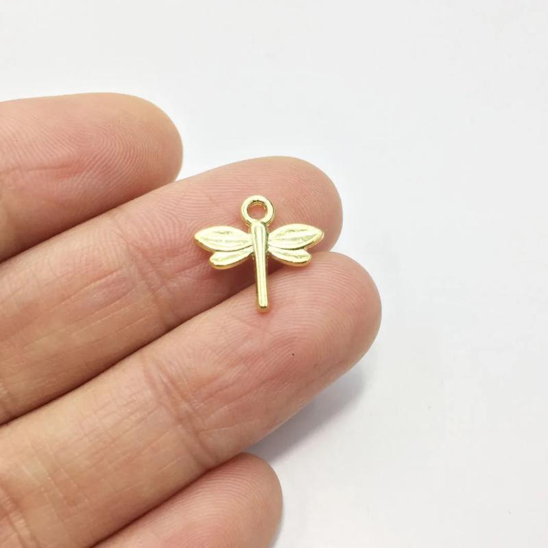 Dragonfly Charms Pendant Jewelry DIY 20pcs 13*12mm 2 Colors