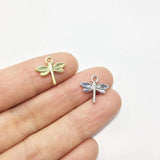 Dragonfly Charms Pendant Jewelry DIY 20pcs 13*12mm 2 Colors