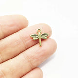 Dragonfly Charms Pendant Jewelry DIY 20pcs 13*12mm 2 Colors