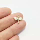 Dragonfly Charms Pendant Jewelry DIY 20pcs 13*12mm 2 Colors