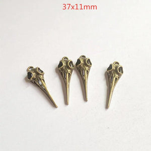 Skull Crow Earring Pendants x18, DIY Jewelry Making Charms