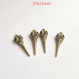 Skull Crow Earring Pendants x18, DIY Jewelry Making Charms