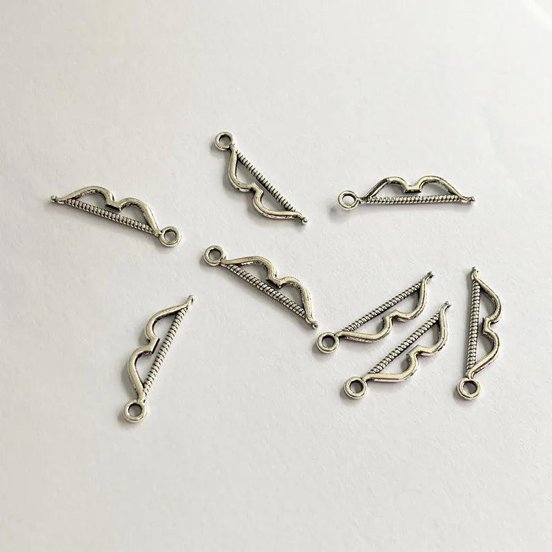 90pcs Bow Arrow DIY Pendant Necklace Charms Findings