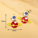 10pcs Astronaut Charms for Jewelry Making Spaceman Pendants Earrings Bracelet