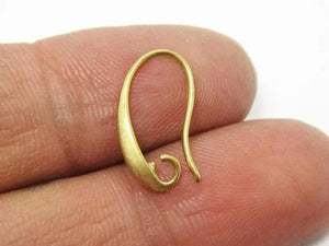 30pcs Raw Brass Ear Hooks Earring Finding 16.5mm R257