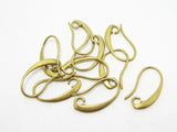 30pcs Raw Brass Ear Hooks Earring Finding 16.5mm R257