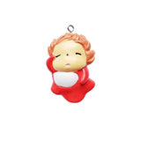 5PC Acrylic Love Ponyo Keychain Charms for Jewelry Making