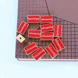 DIY Beaded Red Enamel Greek Letters Bracelet Alpha Psi Ch