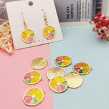 10pcs Fruit Colored Charms for Jewelry Making