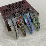 Abalone Shell Jewelry Pendant Charm Bracelet Necklace Border Multicolor