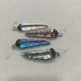Abalone Shell Jewelry Pendant Charm Bracelet Necklace Border Multicolor