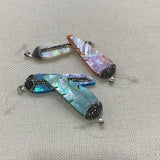 Abalone Shell Jewelry Pendant Charm Bracelet Necklace Border Multicolor