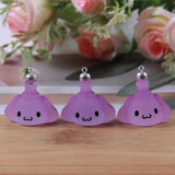 10Pcs 3D Luminous Dog Resin Charms for Jewelry DIY 28X32mm