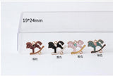 10pcs/lot Carousel Horse Charms Connectors DIY Jewelry Accessories