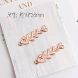 10pcs Cat Fish Pink Enamel Charms for Bracelet Jewelry