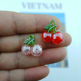 Cherry Charms for Jewelry Making Diy Earring Bracelet Phone Making Bulk