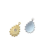 5pcs 12*17mm Stainless Steel Star Charms Pendant DIY Necklace Earrings