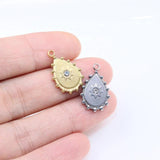 5pcs 12*17mm Stainless Steel Star Charms Pendant DIY Necklace Earrings
