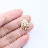5pcs Stainless Steel Palm Tree Charms Pendant DIY Jewelry Unfading Color