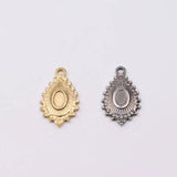 5pcs Stainless Steel Palm Tree Charms Pendant DIY Jewelry Unfading Color